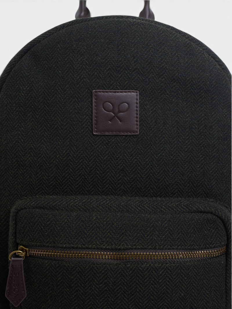 Mochila tejido espiga verde