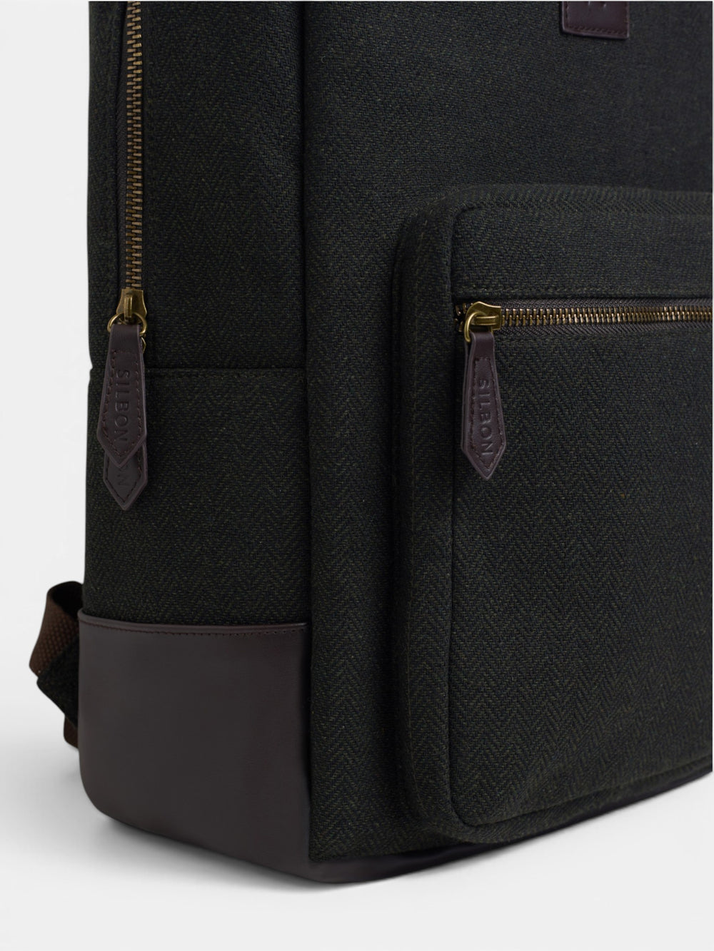 Mochila tejido espiga verde