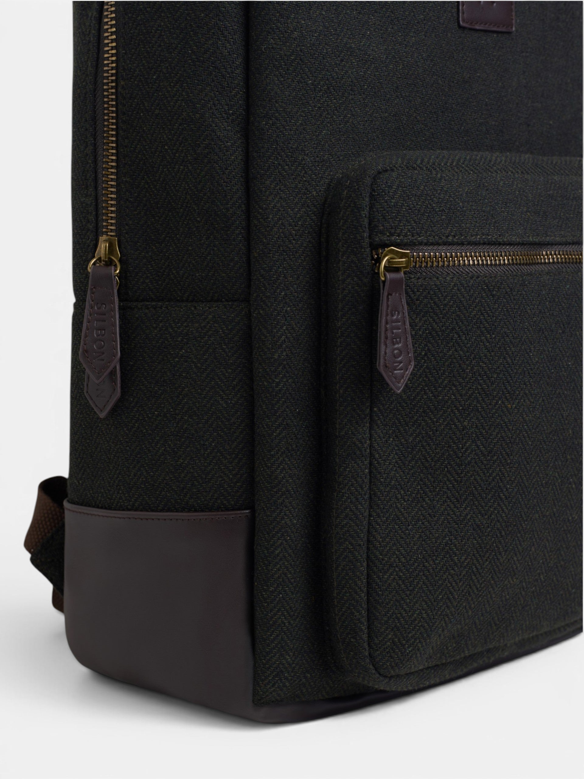 Mochila tejido espiga verde