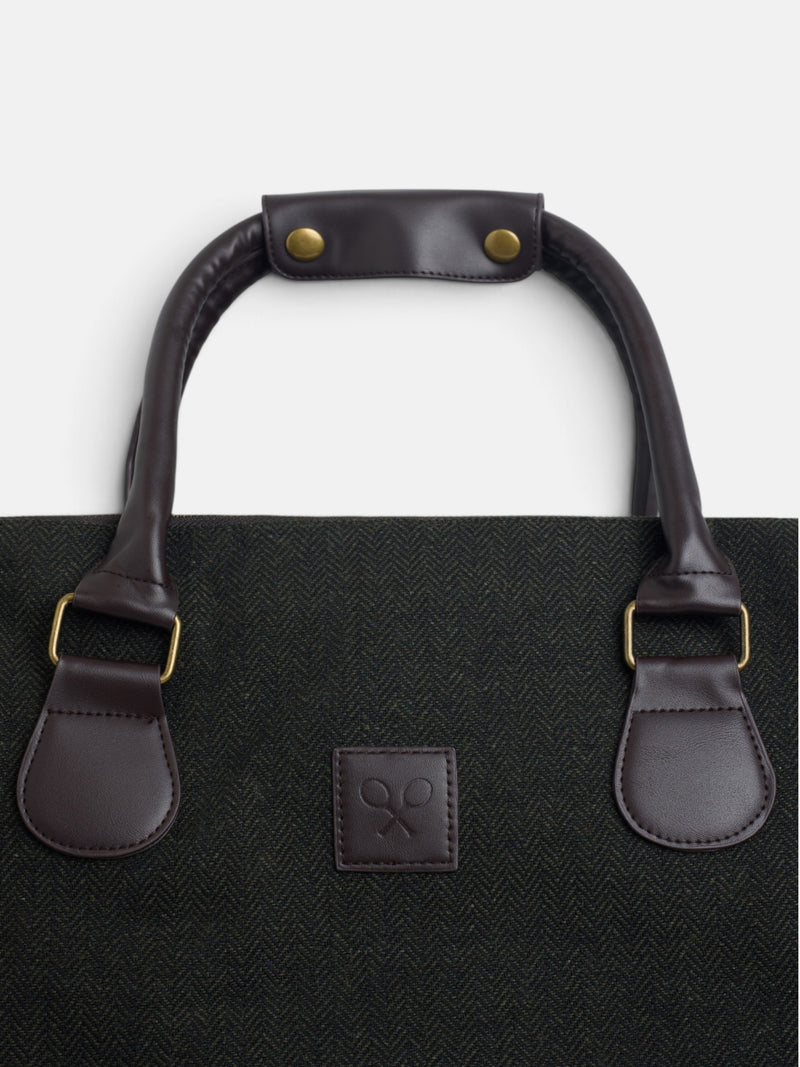Bolsa de viaje tejido espiga verde