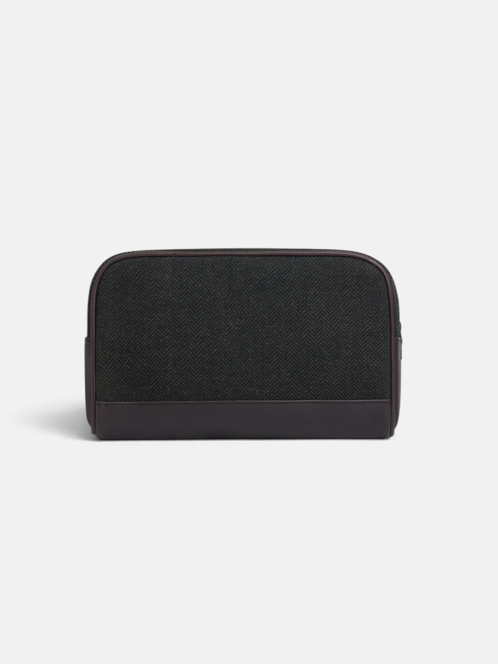 Neceser tejido espiga verde