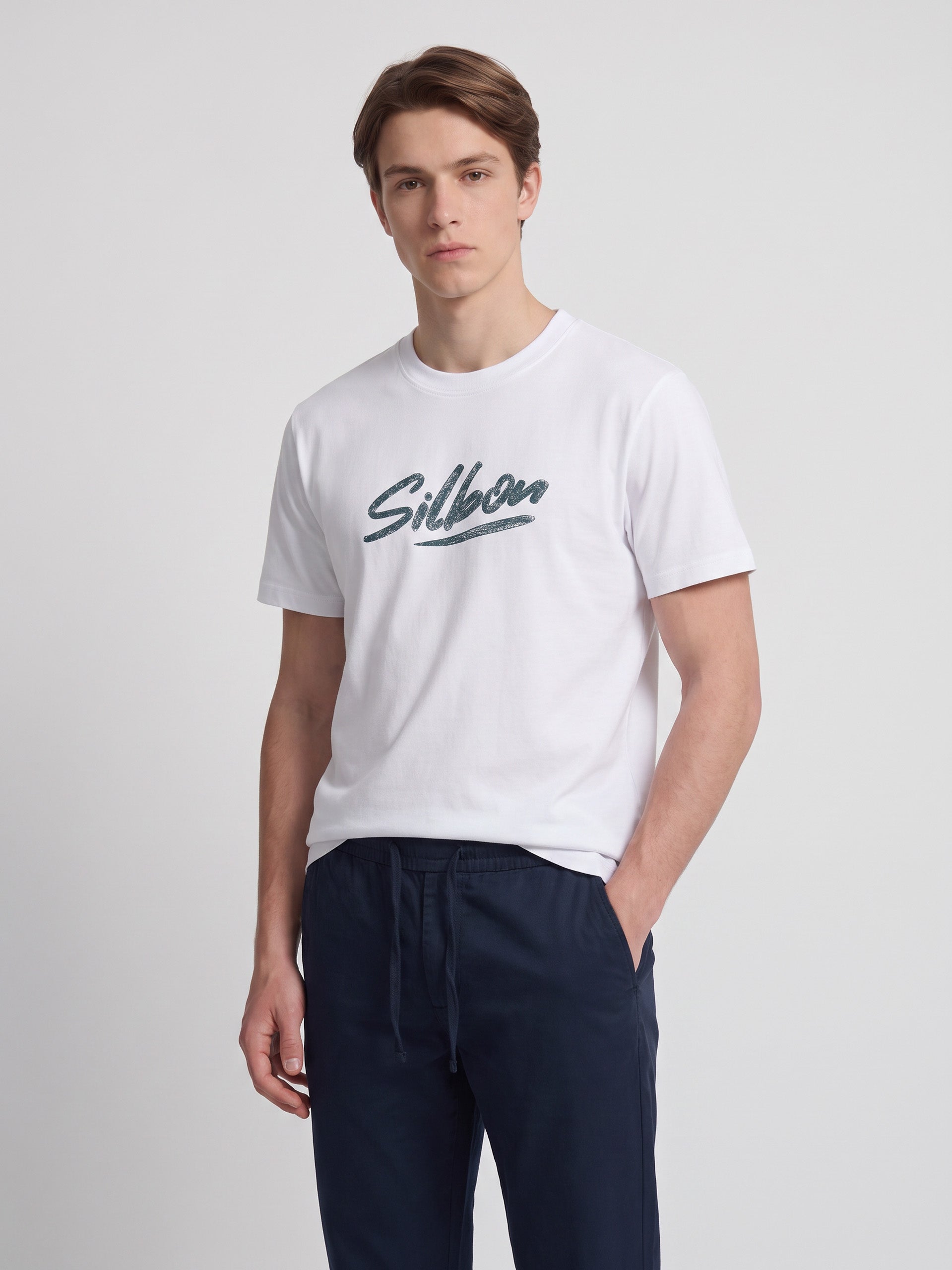 White Silbon Pencil T-shirt