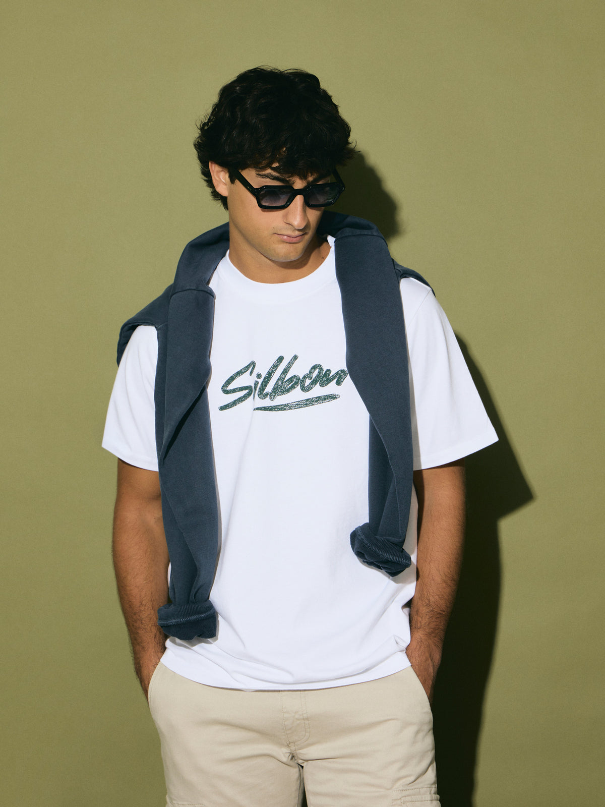 Camiseta silbon pencil blanca