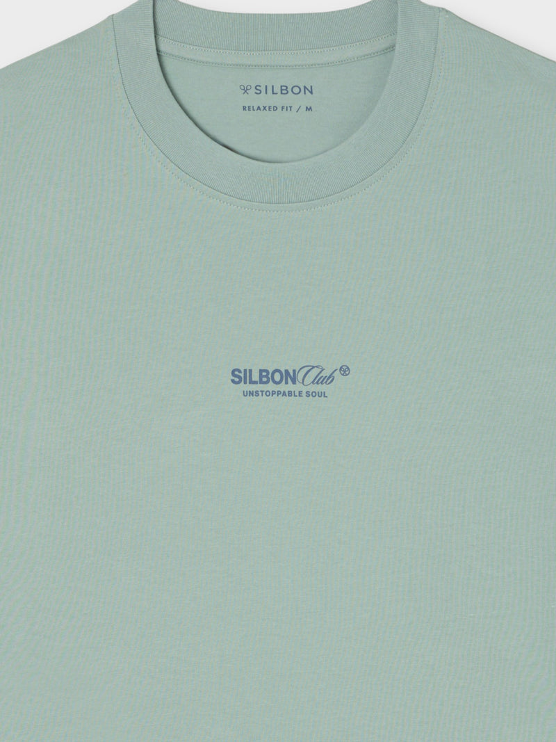 Silbon Club green relaxed fit t-shirt