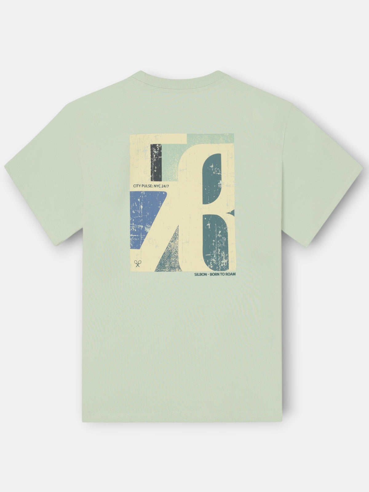 Camiseta relaxed fit city pulse verde claro