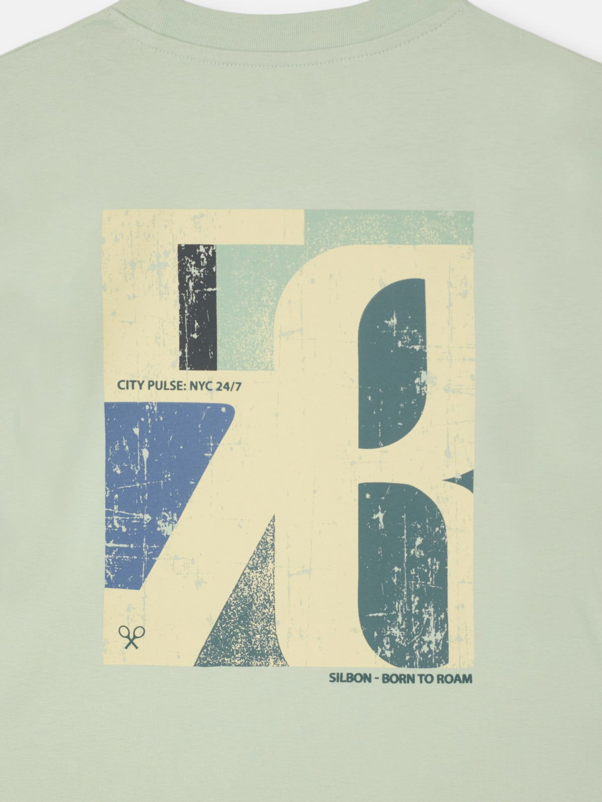 Camiseta relaxed fit city pulse verde claro