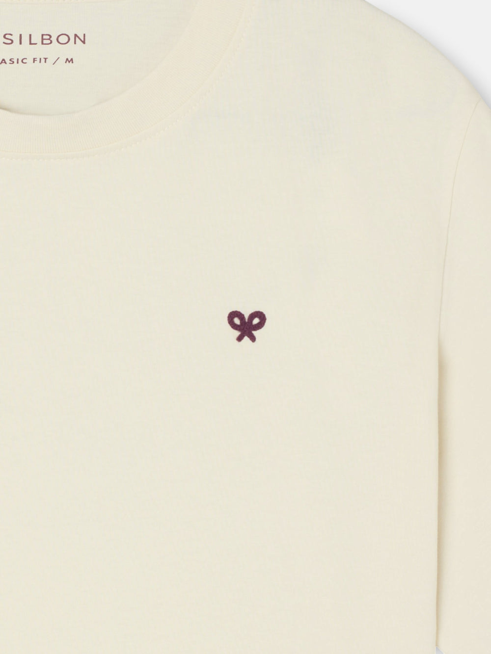Silbon outfits cream t-shirt