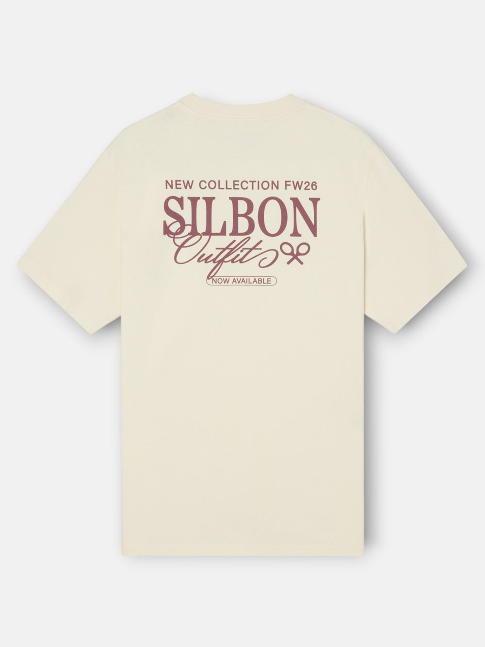 Silbon outfits cream t-shirt
