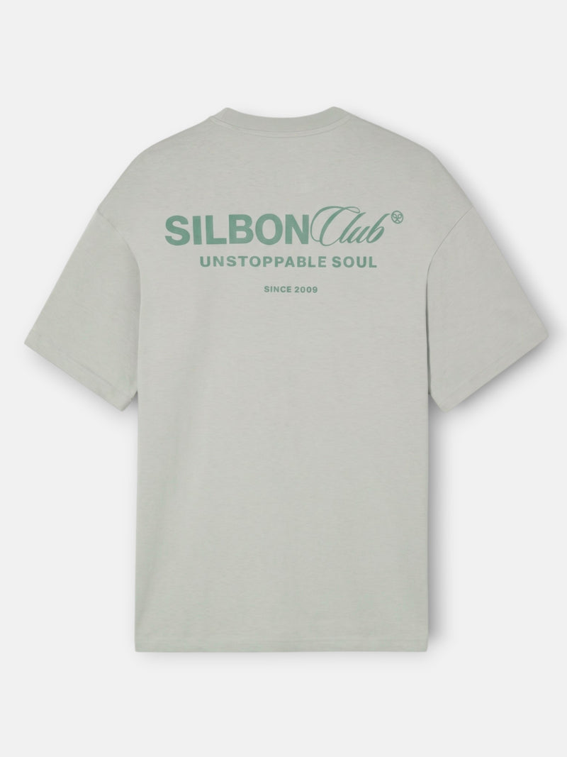 Camiseta relaxed fit silbon club gris
