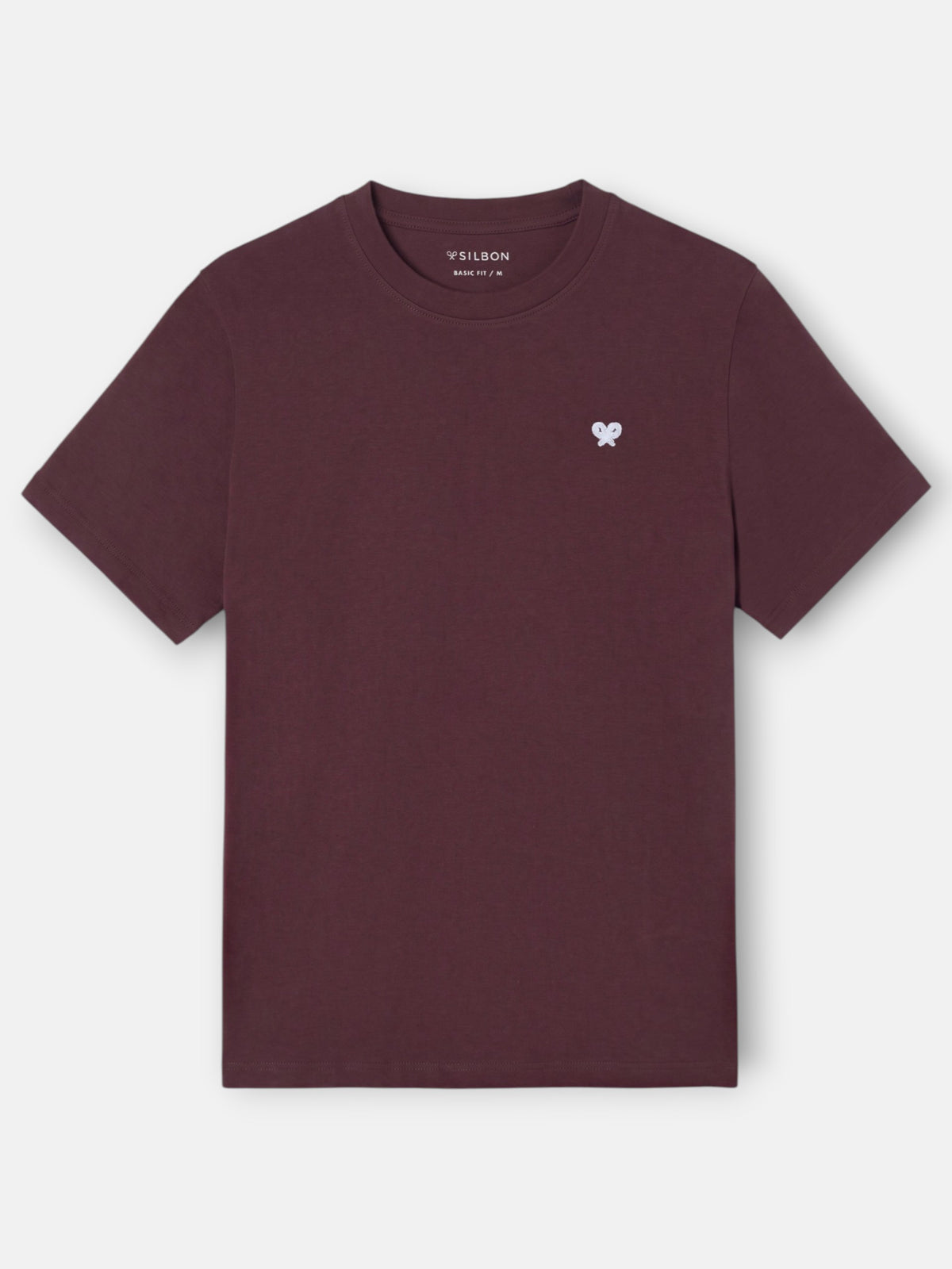 Camiseta silbon outfits burdeos