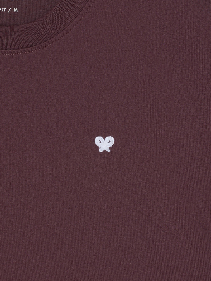 Camiseta silbon outfits burdeos