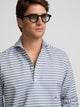 Polera oxford raya horizontal navy