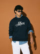 Sudadera relaxed fit silbon bordado azul marino