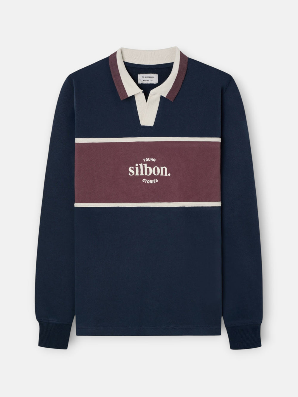 Navy blue young stories polo sweatshirt