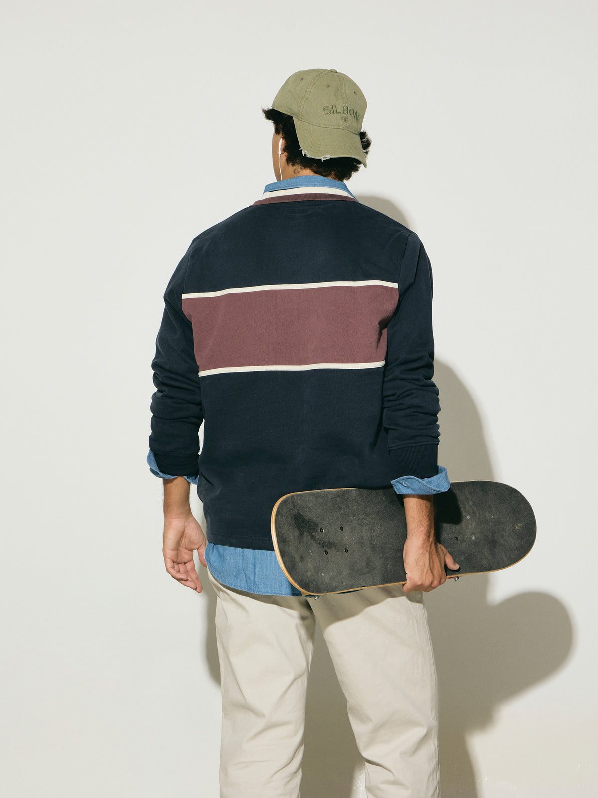Sweatshirt polo young stories azul-marinho