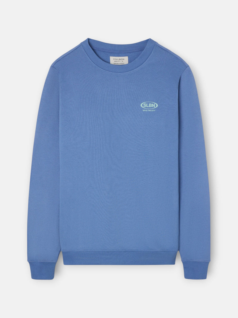 Sweat-shirt slbn works bleu