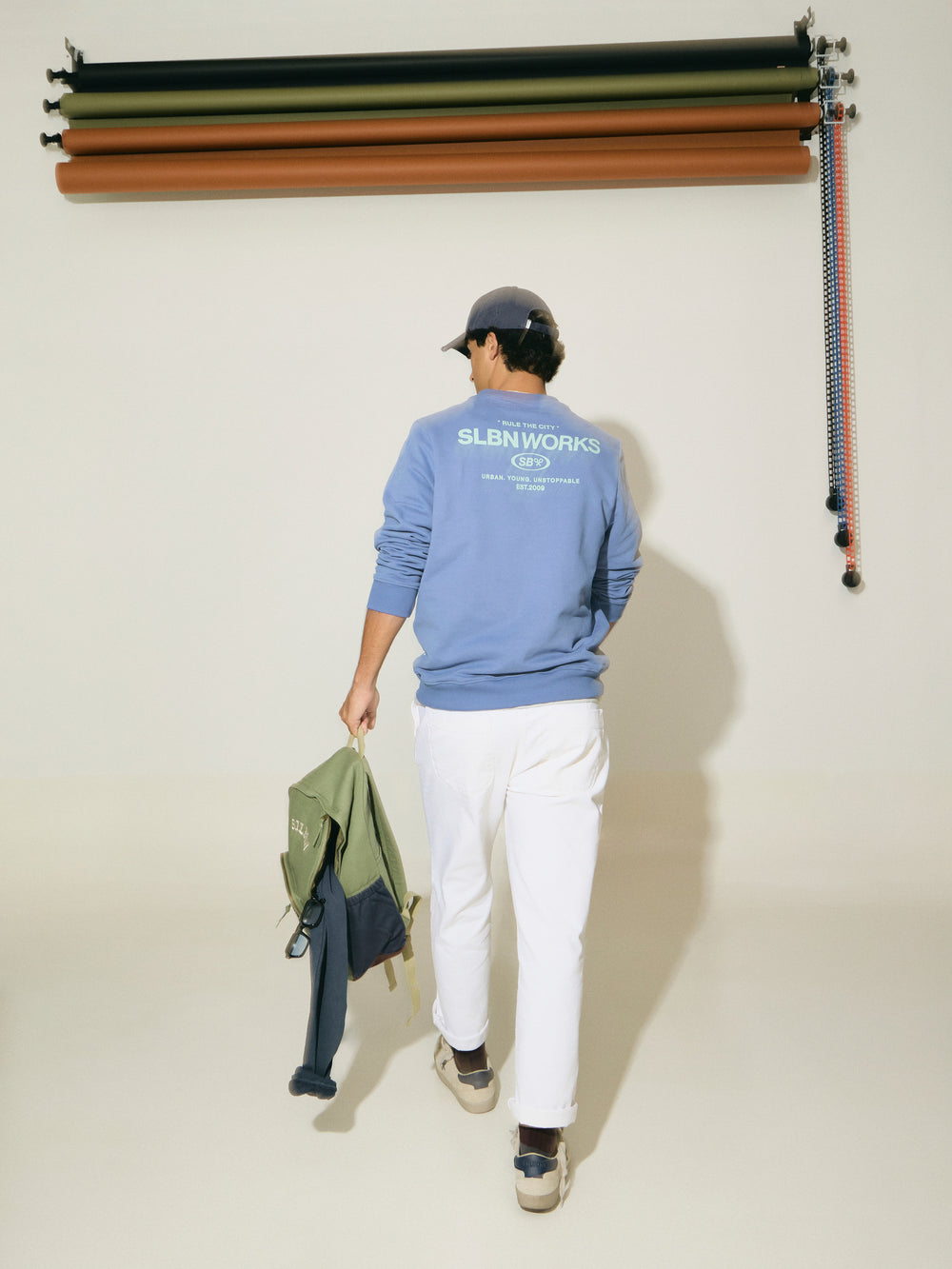 Sudadera slbn works azul