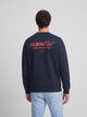 Navy blue relaxed fit Silbon Club sweatshirt