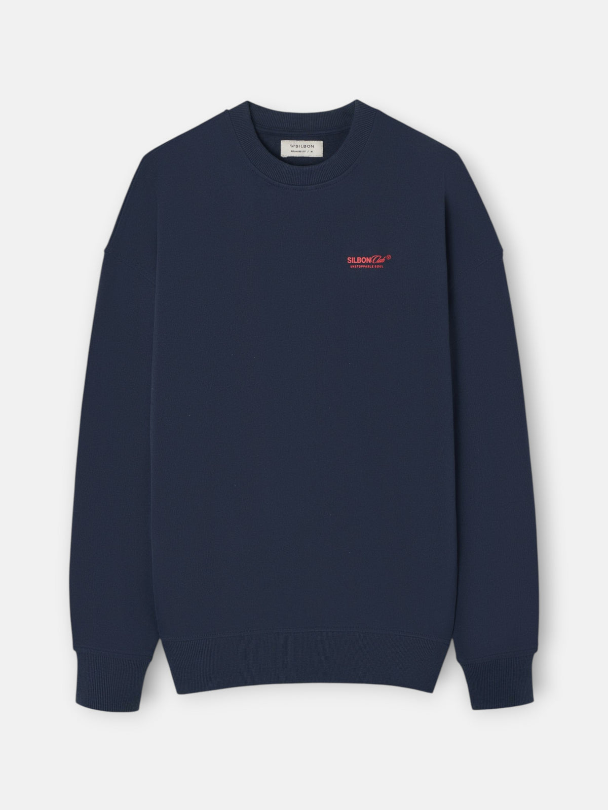 Sudadera relaxed fit silbon club azul marino