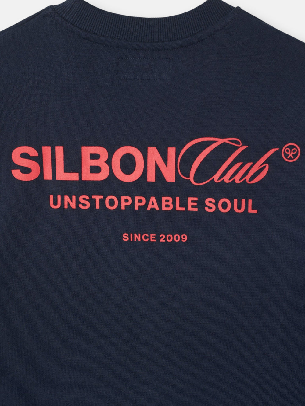 Navy blue relaxed fit Silbon Club sweatshirt