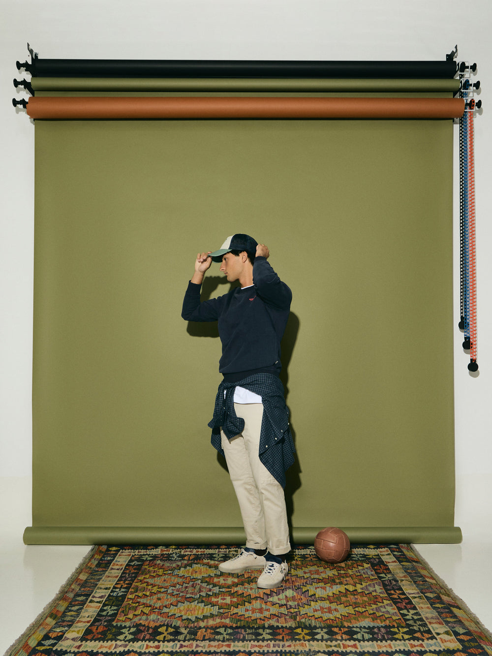 Sudadera relaxed fit silbon club azul marino