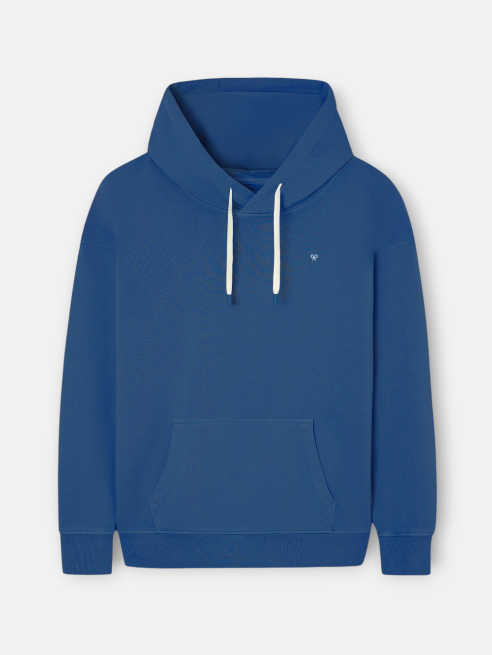 Sweat à capuche coupe décontractée hangout bleu