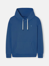 Sudadera relaxed fit capucha hangout azul