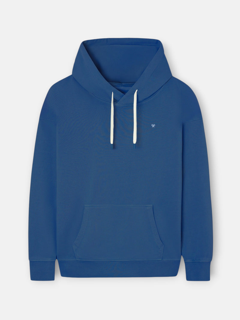 Sudadera relaxed fit capucha hangout azul