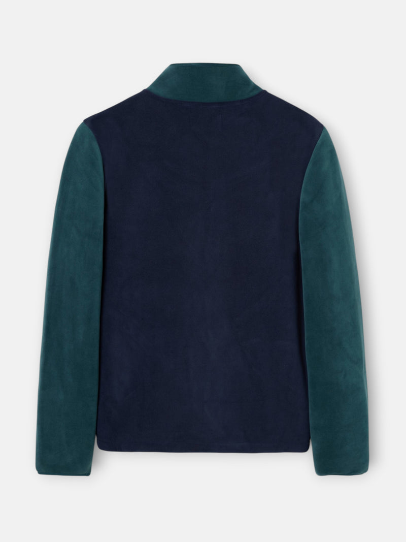 Polaire bicolore bleu marine