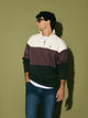 Sweatshirt meia fecho blocos verde