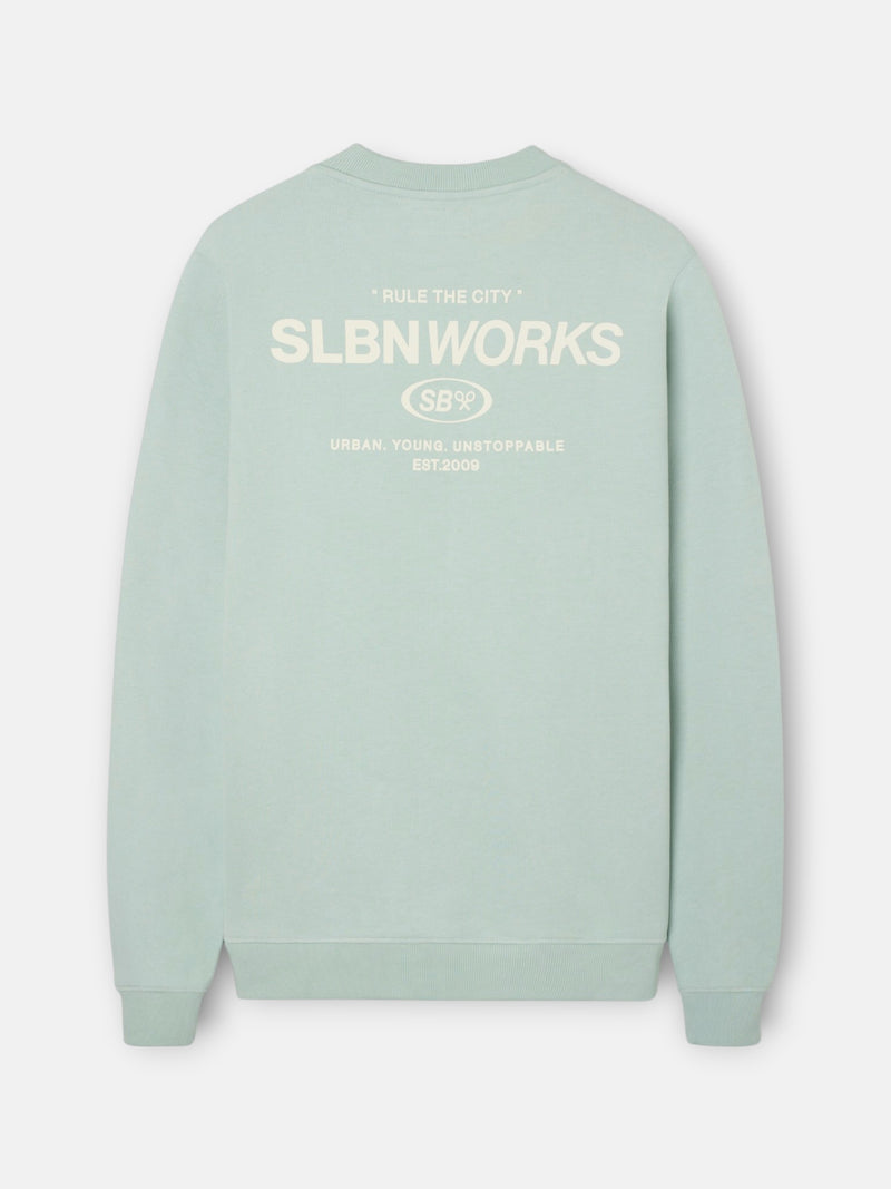 Sudadera slbn works verde