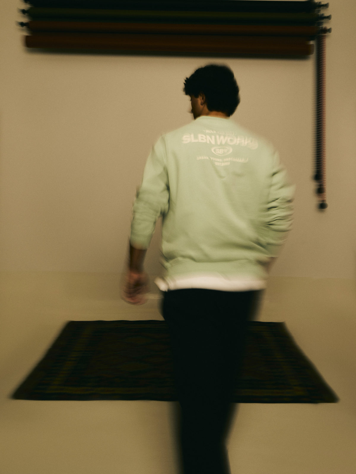 Sweatshirt slbn works verde