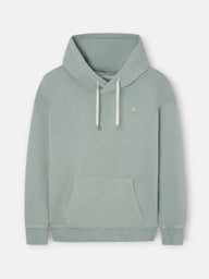 Sudadera relaxed fit capucha hangout verde