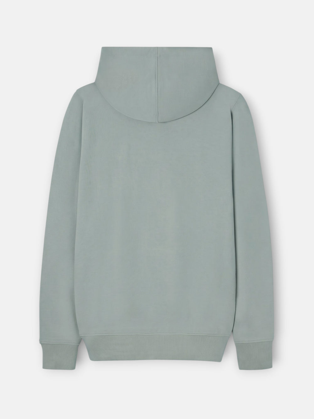 Sudadera capucha parche tono verde claro
