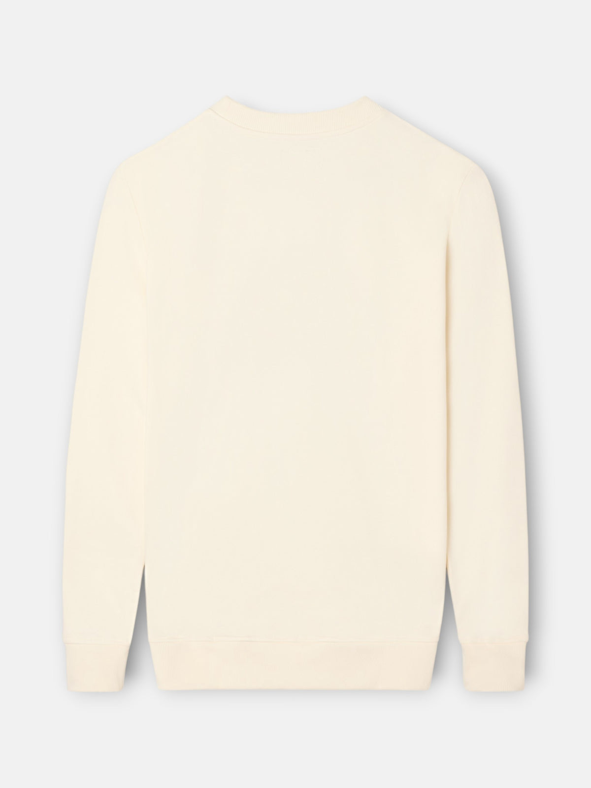 Sudadera relaxed fit silbon bordado crema