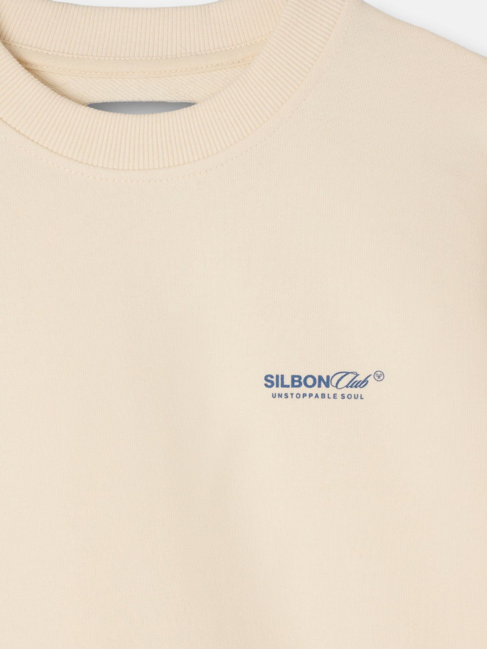 Silbon Club relaxed fit cream sweatshirt