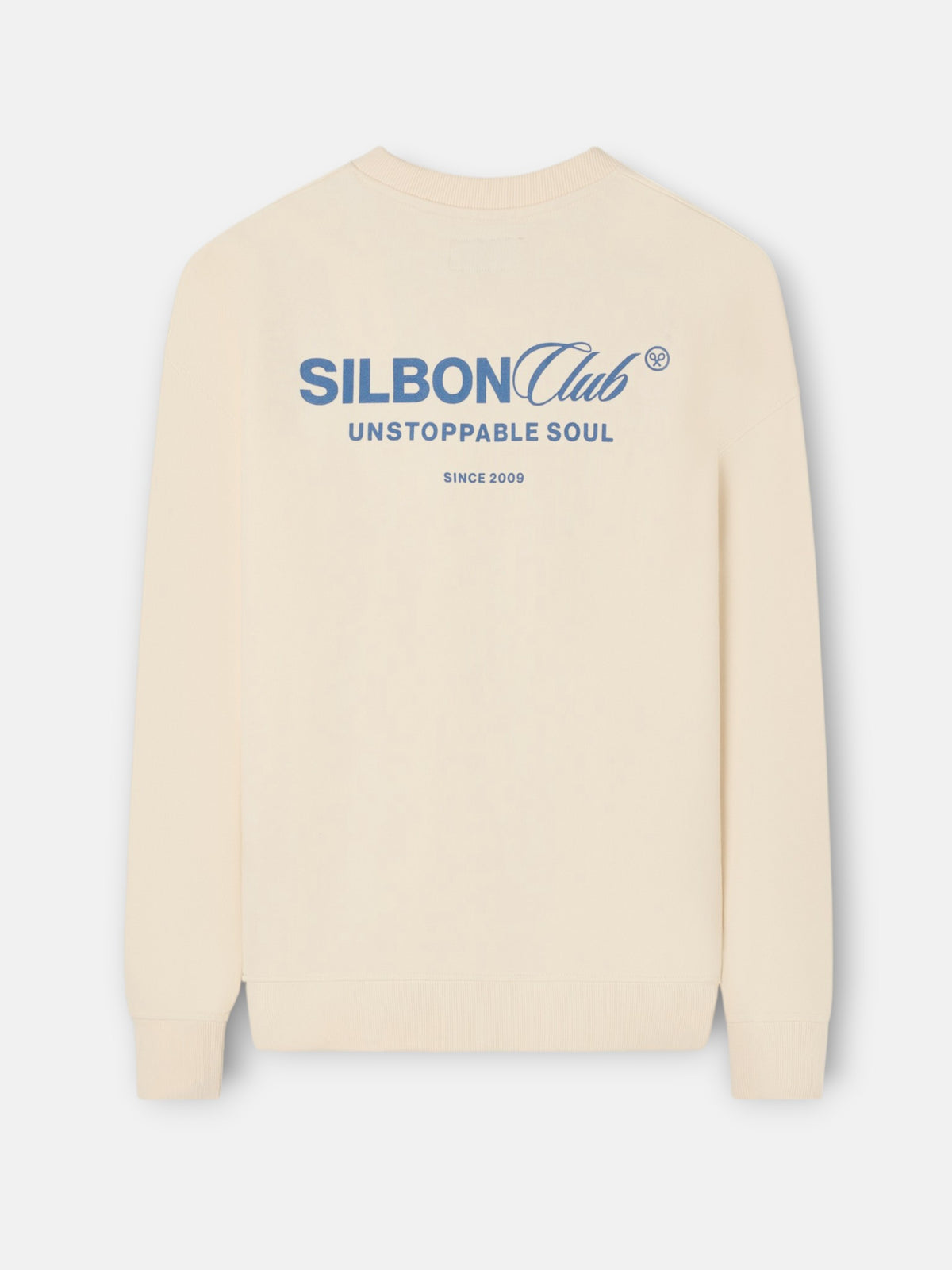 Sudadera relaxed fit silbon club crema