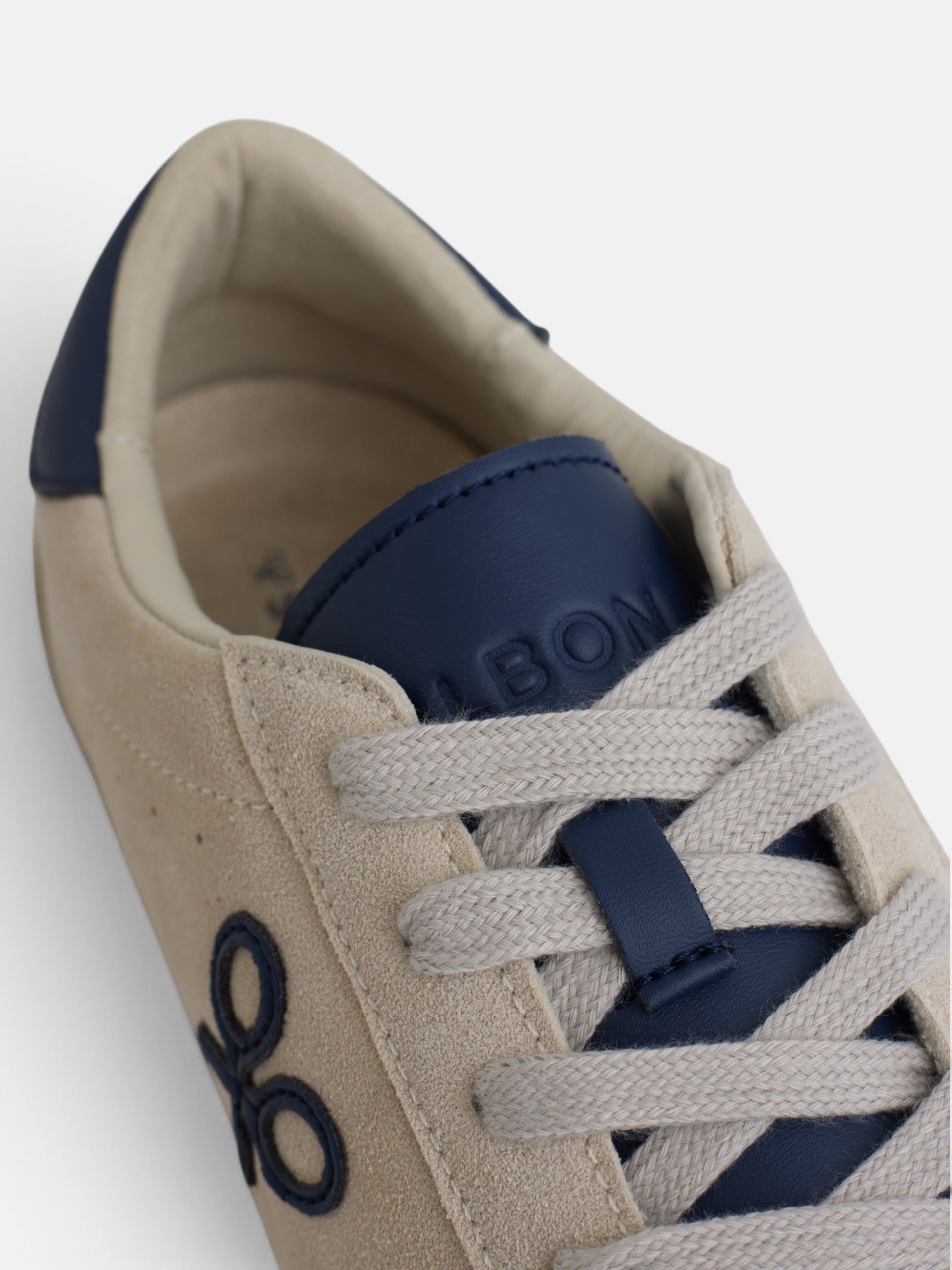 Beige worn suede sneaker