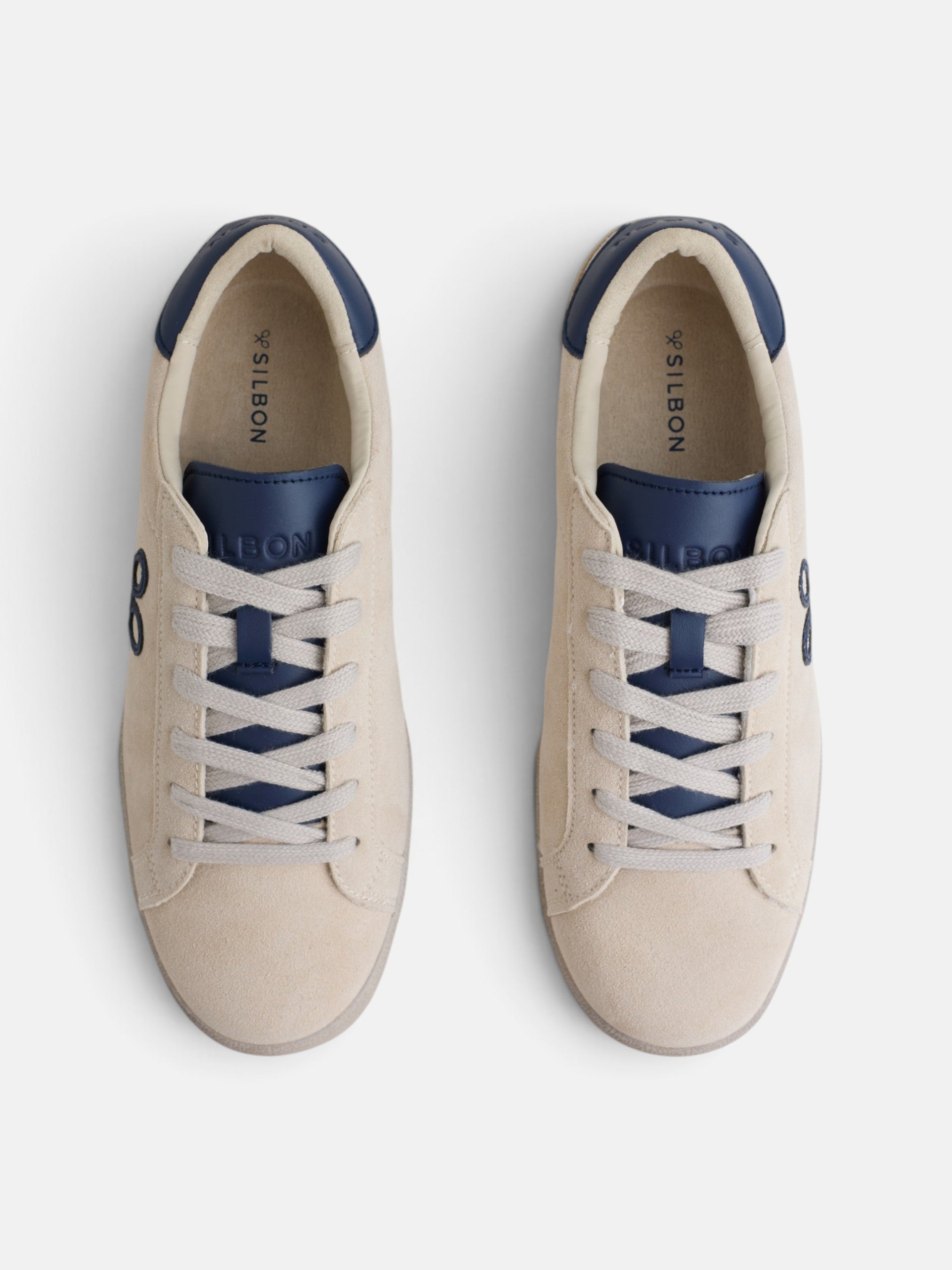 Beige worn suede sneaker