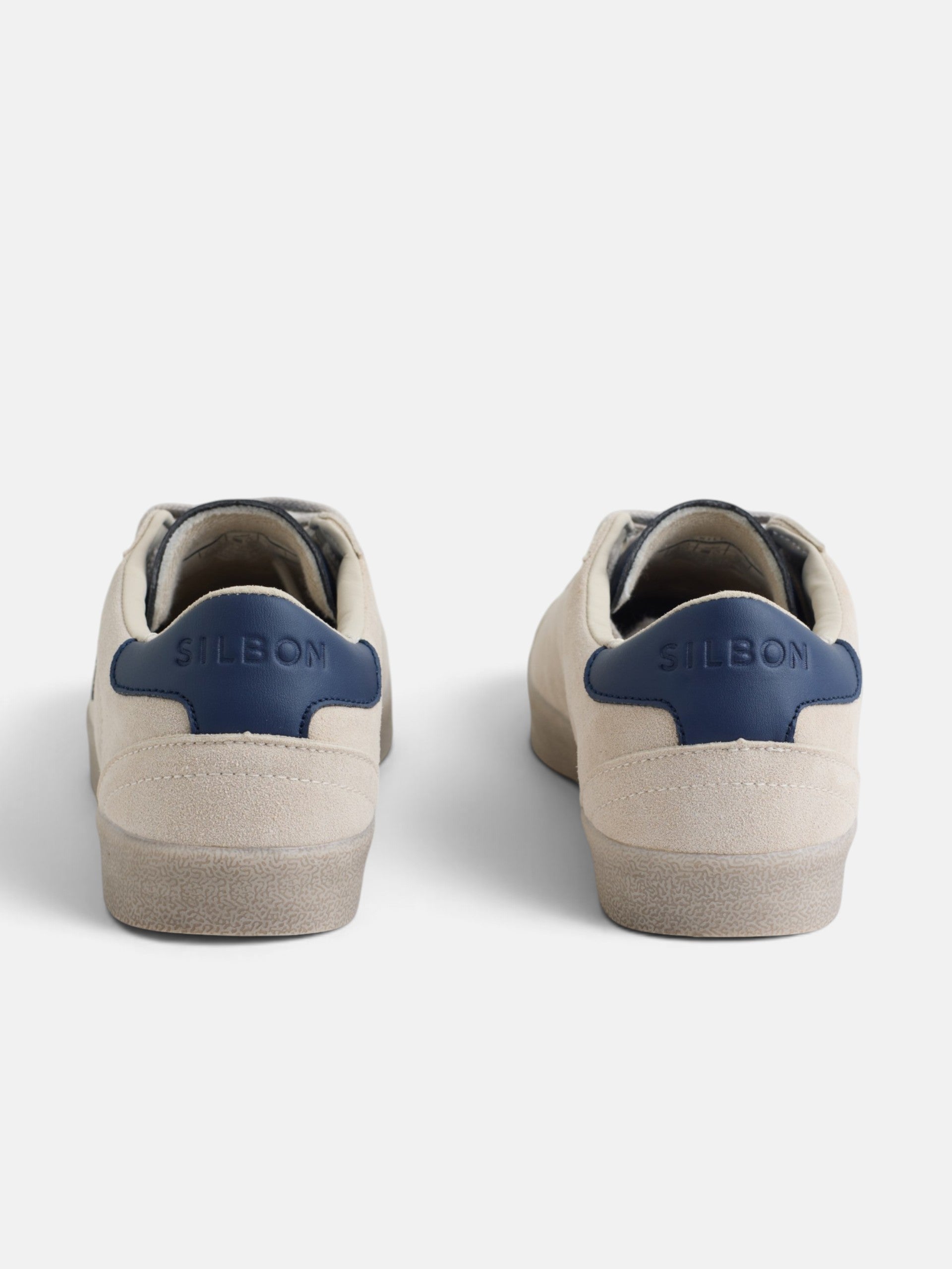 Beige worn suede sneaker