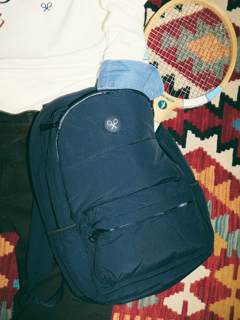 Mochila acolchada azul marino