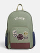 Mochila parches verde