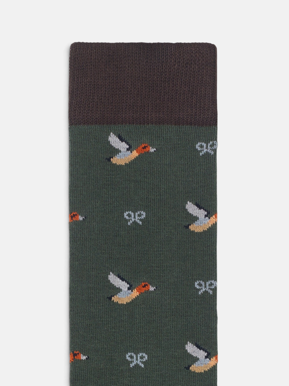 Chaussette Silbon canards vert