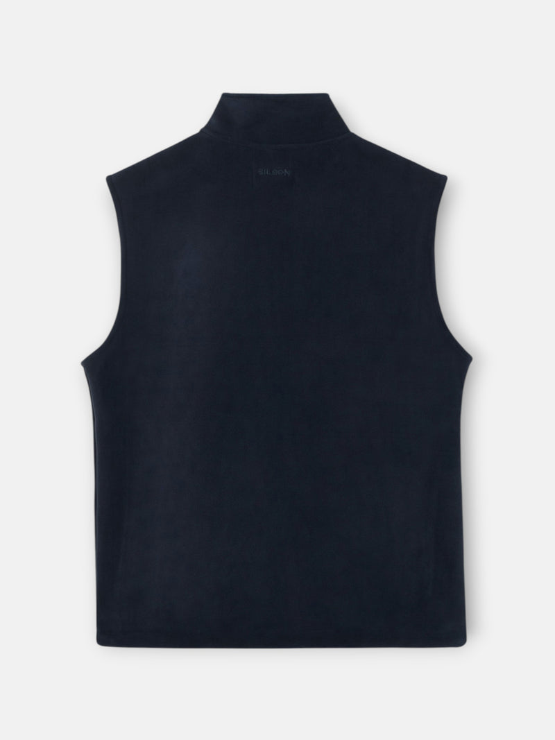 Chaleco polar azul marino