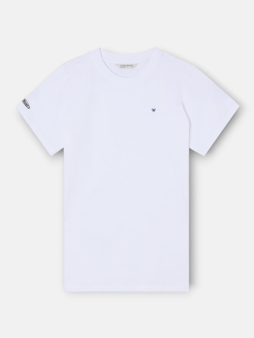 Camiseta basica parche blanca