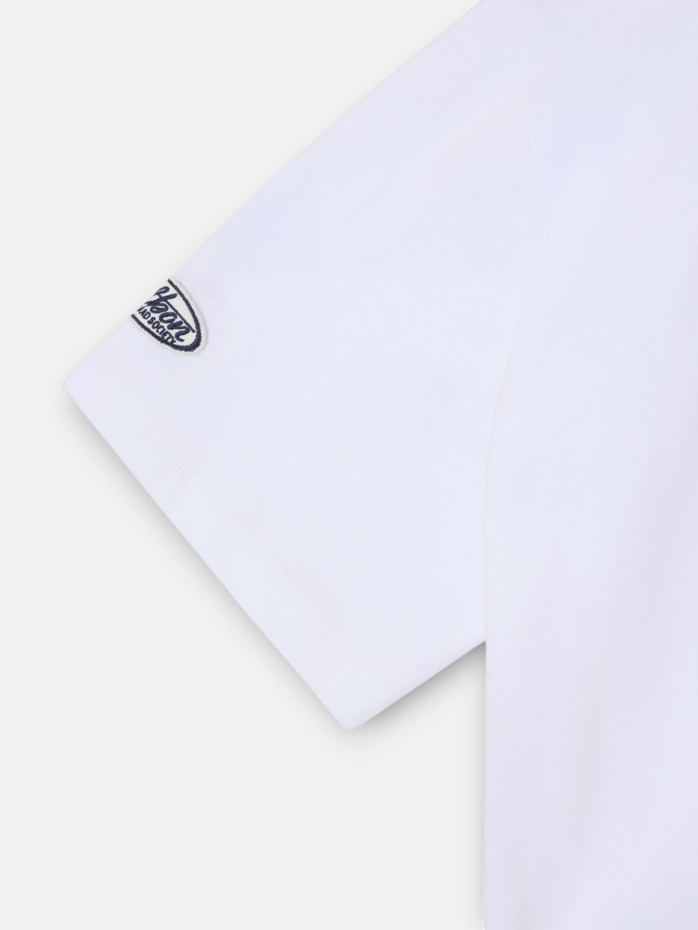 Camiseta basica parche blanca