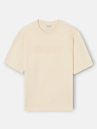 Camiseta special fit silbon parche tono beige