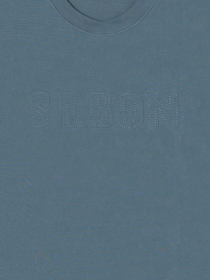 Camiseta special fit silbon parche tono gris