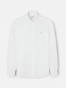 White structured sport shirt