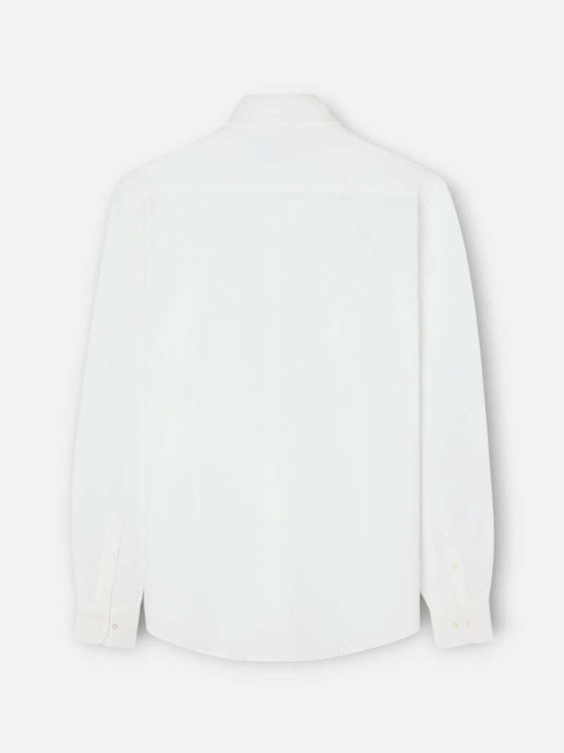 White structured sport shirt